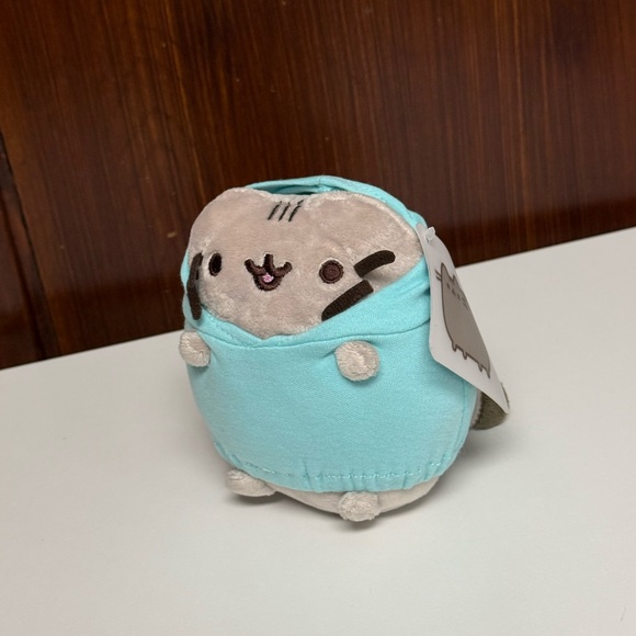 Pusheen The Cat with Teal Hoodie Plush 5” - Picture 12 of 14